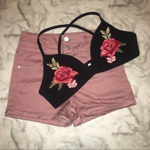Floral Embroidered Bralette